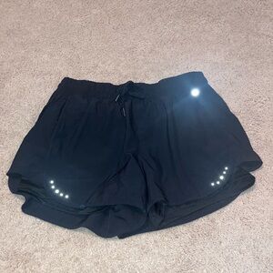 Black Athletic Shorts with Spandex